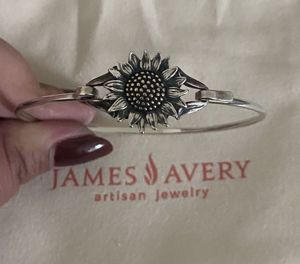 James Avery Retired Wild Sunflower Hook On Bracelet
